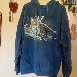 Wek the World denim look sweatshirt 2X vintage 90’s